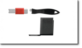 Låser én USB-port og sikrer én USB-enhed såsom et tastatur eller en mus.